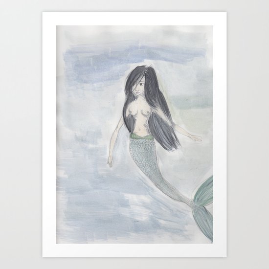 Mermaid Sister Art Print
