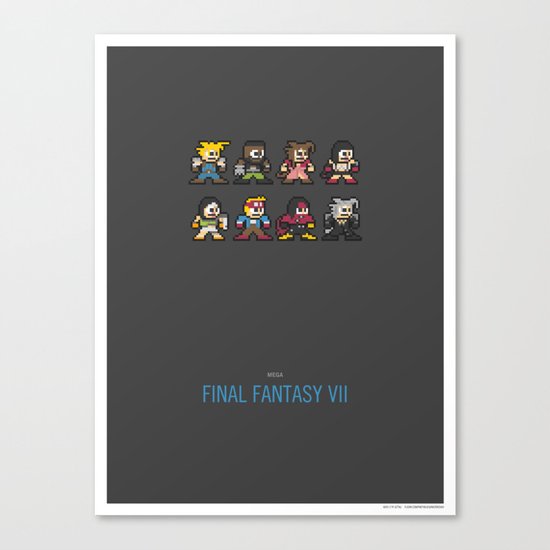 Mega Final Fantasy VII Canvas Print