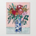 Australian Native Bouquet of Flowers after Matisse Canvas Print