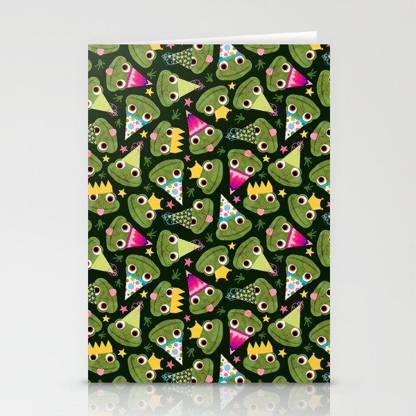 Party Frogs! // Green Stationery Cards