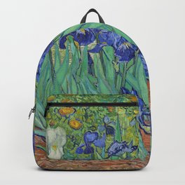 Iris (1889) by Vincent Van Gogh. Original from the J. Paul Getty Museum. Backpack