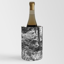 PNW Forest | Black and White Photography | Oregon Nature Wine Chiller