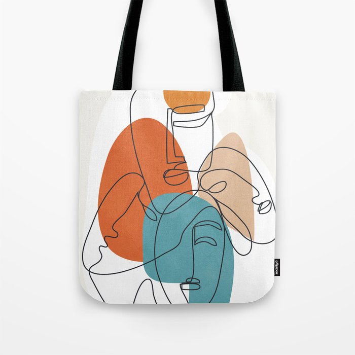 Abstract Faces 28 Tote Bag