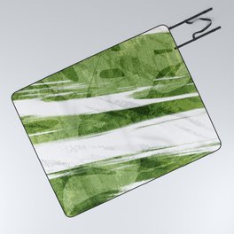 GREEN URBAN JUNGLE FEVER Picnic Blanket