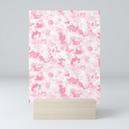 Abstract Flora Millennial Pink Mini Art Print