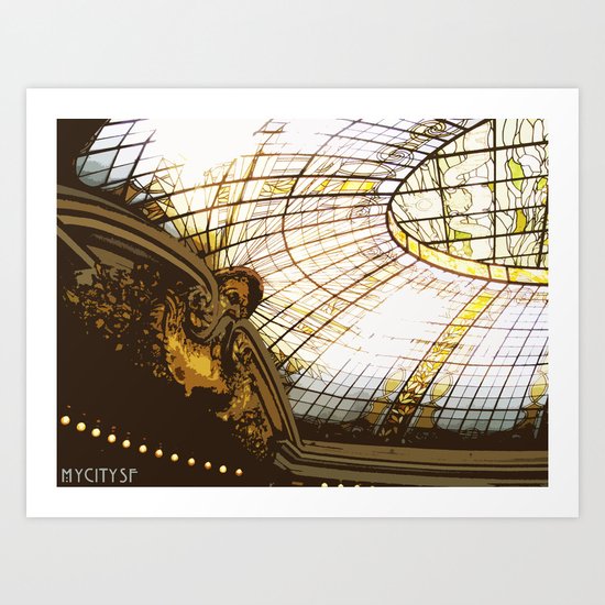 Beneath the rotunda Art Print