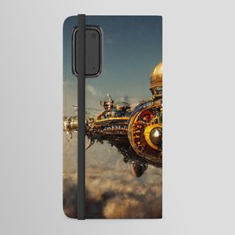 Steampunk Spaceship Android Wallet Case