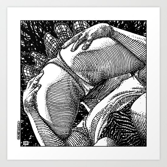 asc 682 - Les rendez-vous du crépuscule (Visitors in the twilight) #08 Art Print