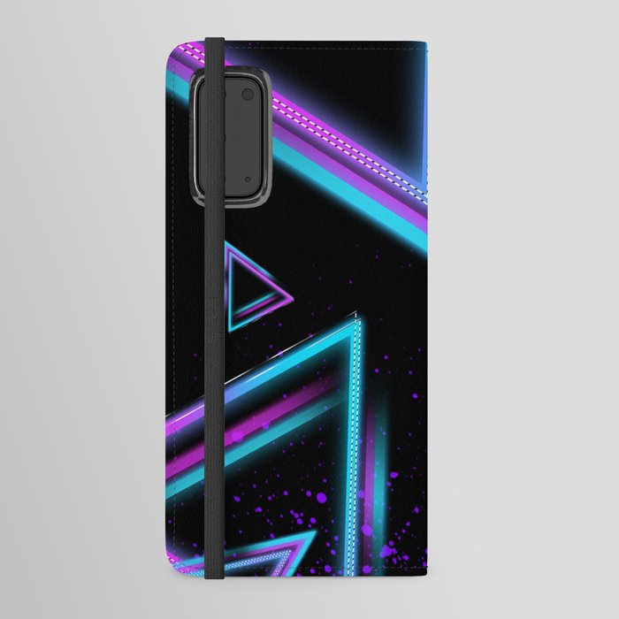 Triangle Neon Android Wallet Case