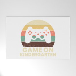 Game On Kindergarten Retro School Welcome Mat