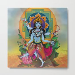 Kali, My Kali Metal Print | Shaman, Kali, Darkmother, Vintage, Abstract, Dharma, Kundalini, Goddess, Yoga, Hinduism 