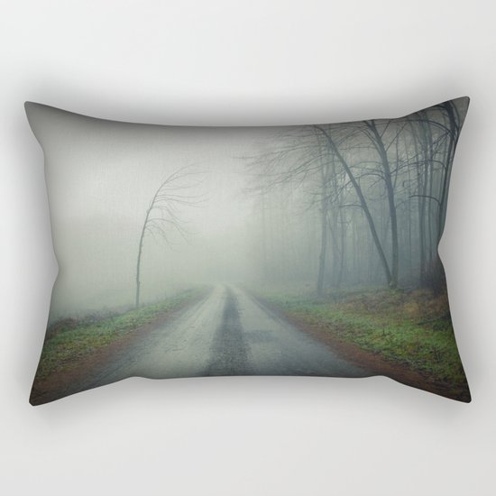 Foggy paths lead to heaven Rectangular Pillow