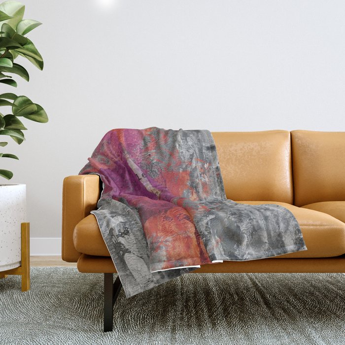 Close The Door Motivational Painting Throw Blanket