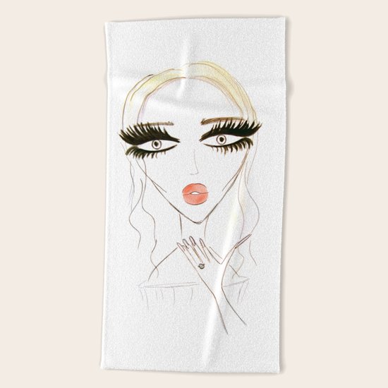Air Kiss Beach Towel
