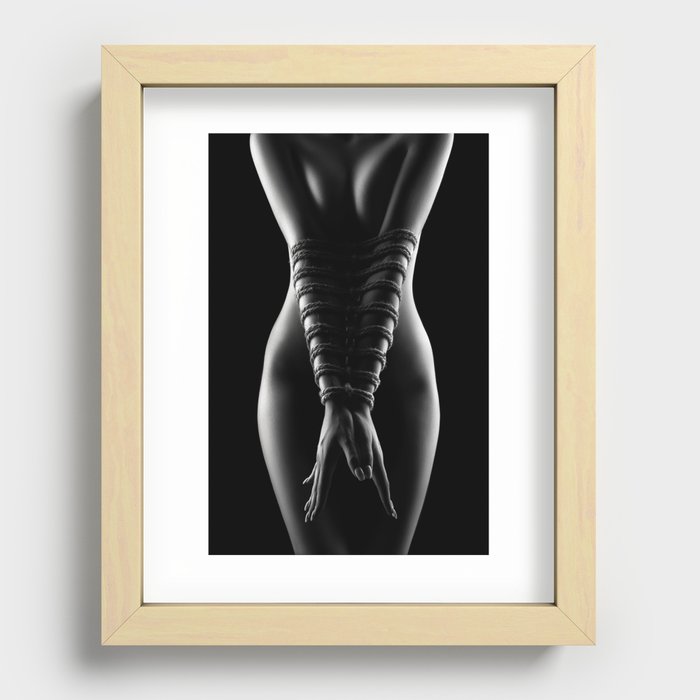 Nude Woman bondage 2 Recessed Framed Print