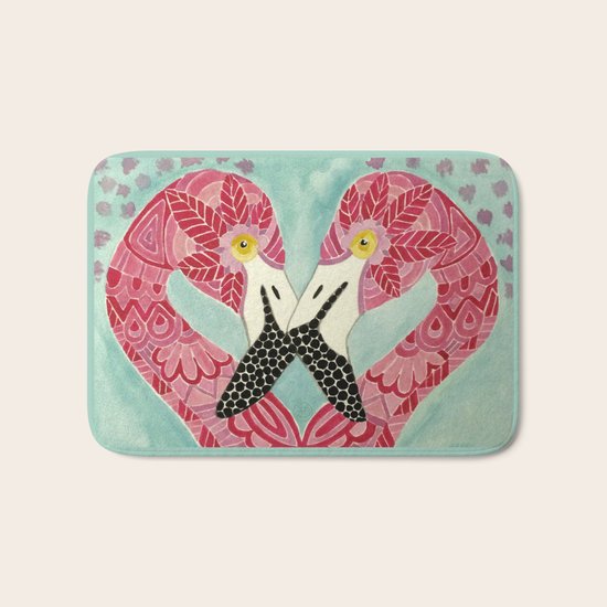 Flamingos Bath Mat