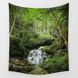 Appalachian Mountains Cascade Waterfall Nature Landscape Photography Wall Tapestry