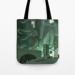 Midgar (Final Fantasy 7) Travel Poster Tote Bag