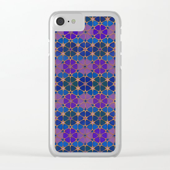 Flower of Life Pattern 3 Clear iPhone Case