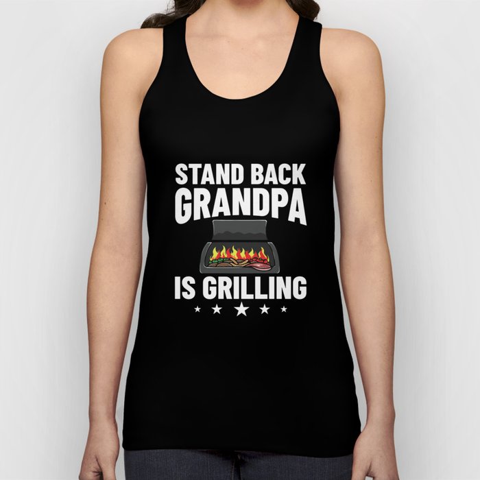 Grandpa Grilling BBQ Grill Smoker Master Tank Top