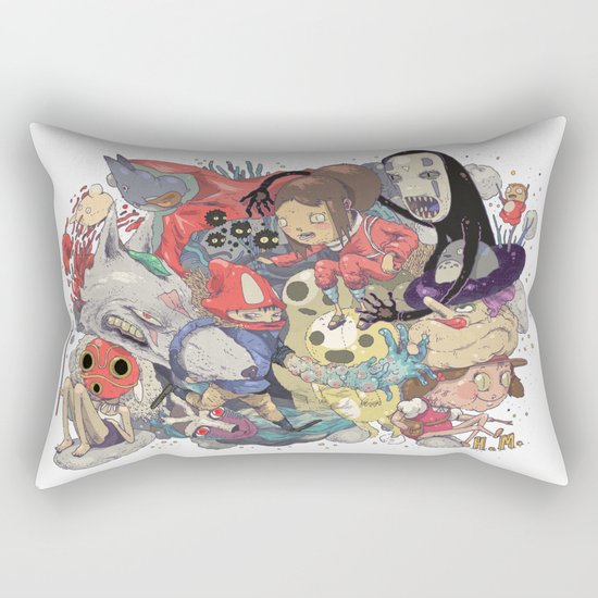 Hayao Miyazaki Rectangular Pillow