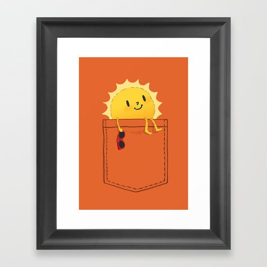 Pocketful of sunshine Framed Art Print