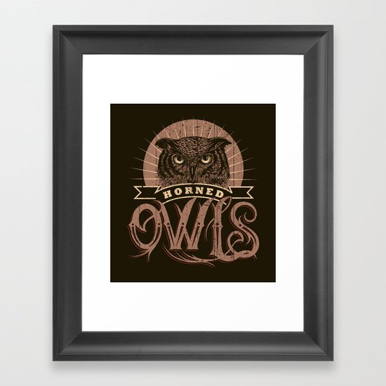 Team Owl Framed Art Print