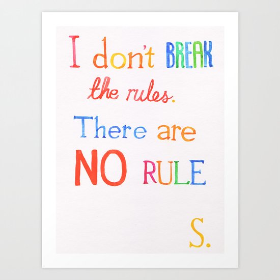 JUDAS (The Rules) Art Print