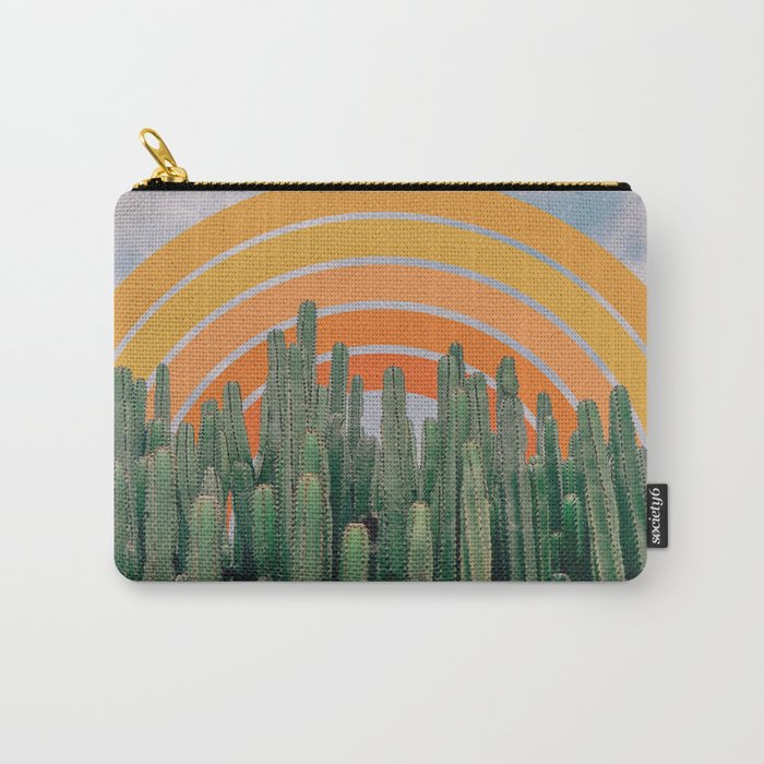 Cactus and Rainbow #1 Carry-All Pouch