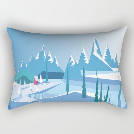 In The Ice Cold North No. 2 Rectangular Pillow