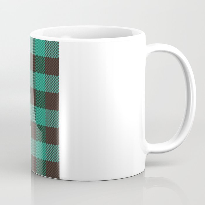 Pixel Plaid - Glacier Melt Coffee Mug