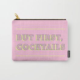Pastel Pink Party Cocktails Carry-All Pouch