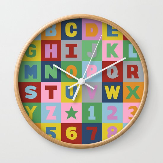 Alphabet Wall Clock