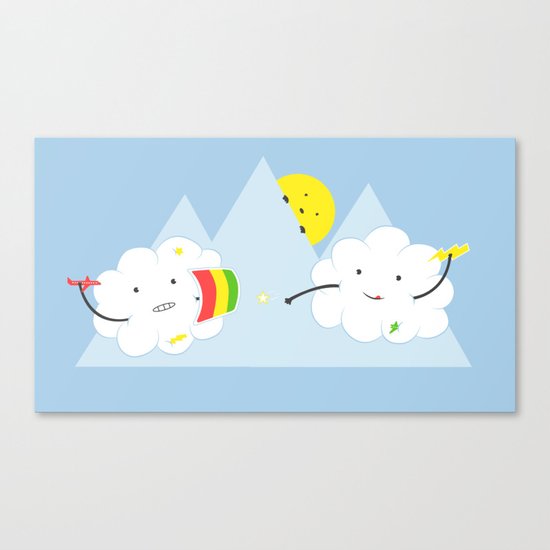 Cloud Fight Canvas Print