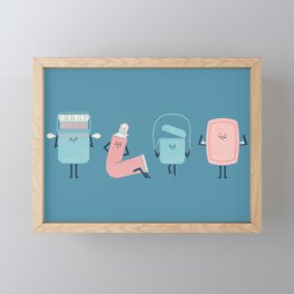 Bathroom Gym Framed Mini Art Print