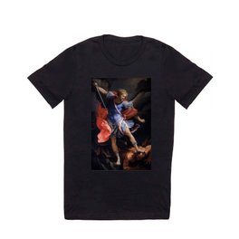 The Archangel Michael Painting by Guido Reni 1635 T Shirt