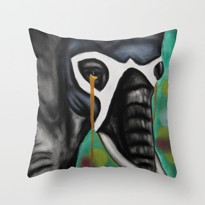 Elefante Don't Forget Throw Pillow
