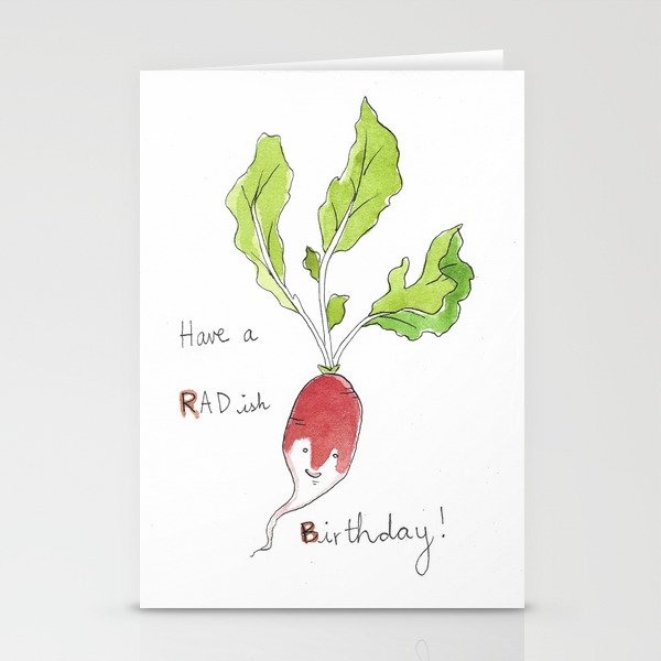 Have a Rad-ish Birthday Stationery Cards