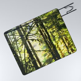 Forest Scene block out Picnic Blanket