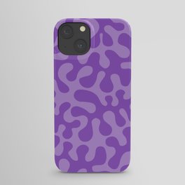 Lilac Coral Leafs iPhone Case