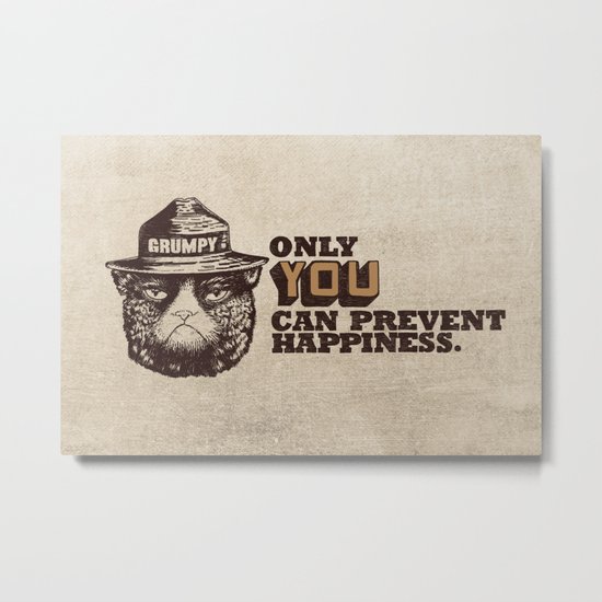 Grumpy PSA Metal Print