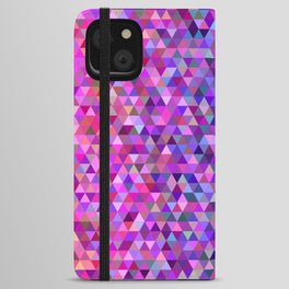 Triangles Pattern Design iPhone Wallet Case