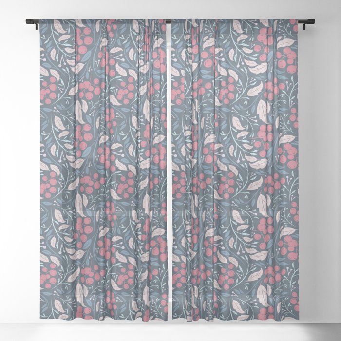 Christmas Pattern Sheer Curtain