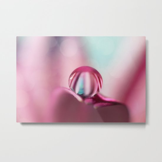 Candy Stripe Drop Metal Print