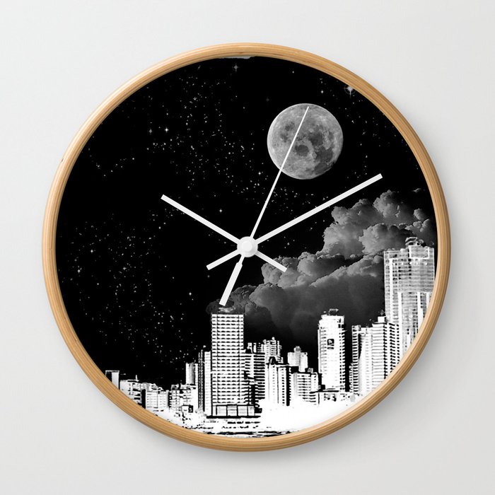The city at night.. Wall Clock