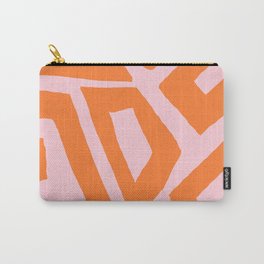 Retro Orange Midcentury Abstract Carry-All Pouch