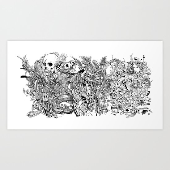 Doodles Art Print
