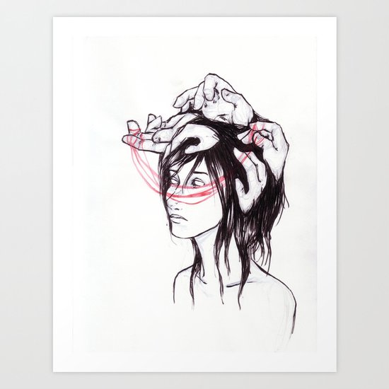 all the thoughts that won't sleep Art Print