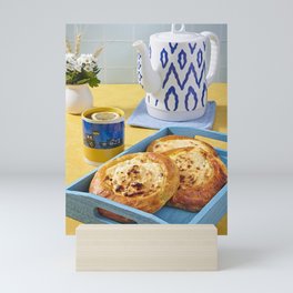 Prints for Ukraine - Vatrushki with Tea Mini Art Print