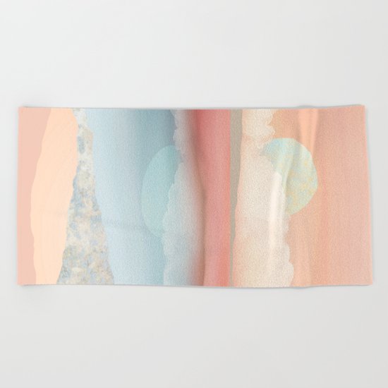 Mint Moon Beach Beach Towel